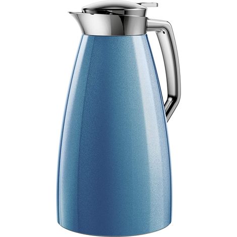 Emsa Plaza caraffa termica blu acciaio 1 lt Quick Tip