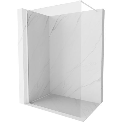 Mexen Kioto-X Biombo de ducha Walk-in 150 x 200 cm, transparente 10 mm, blanco - 800-150-101-20-00-X (1/5)