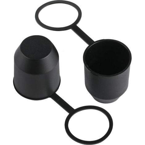 2x Anhängerkupplung Abdeckung mit Halterung für 50mm Kugelkopf (1/5)