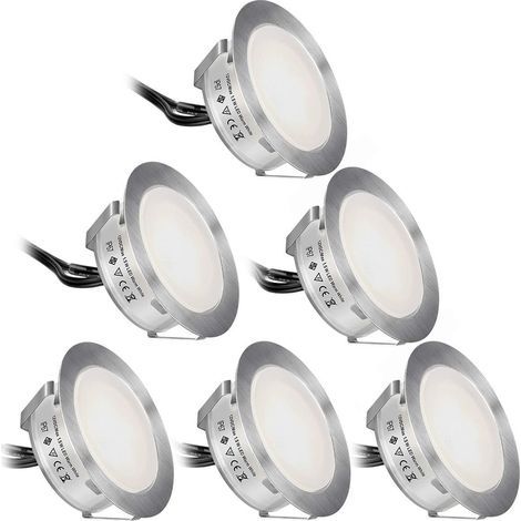 Spots LED encastrables 6 pcs 5W, angle de faisceau 400 lumens 120° LED downlight, plafonnier pour salon et chambre (1/5)