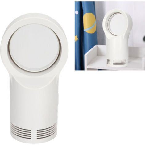 Blade-less Electric Heater, Portable, Small, White, Leaf-less, for Office and Home (1/5)
