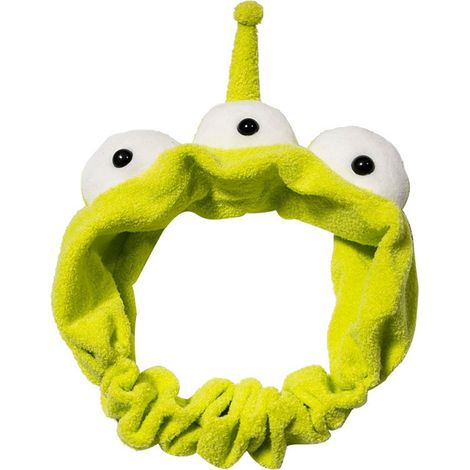 Serre-tête en peluche à gros yeux décoratifs, bandeau élastique pour sport, maquillage et lavage visage, 3 yeux (1/5)