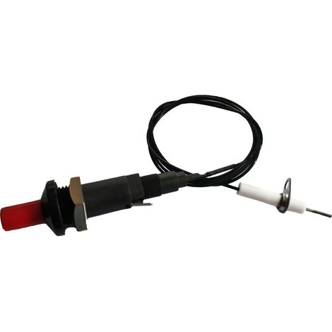QAZQA Allumeur bouton poussoir cuisine extérieure barbecue universel avec câble pour gaz grill four Piezo Spark 1 out 2 accessoires cuisine à domicile