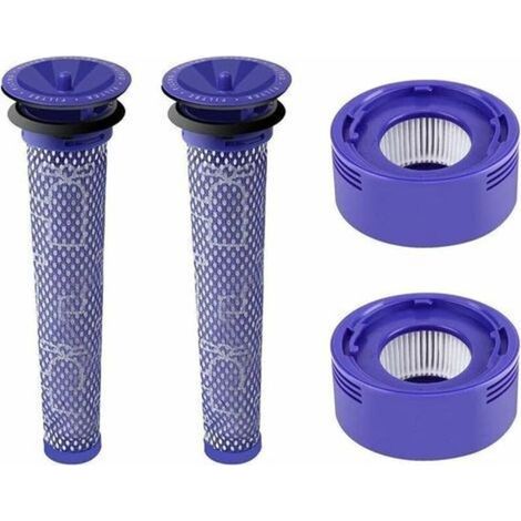Kit de 4 Filtres avec 2 Filtres Post Moteur pour Dyson V7 V8 et 2 Filtres Pré moteur pour Dyson V6 V8 V7 DC58 DC59 Accessoire d'Aspirateur Dyson AIPERQ (1/4)