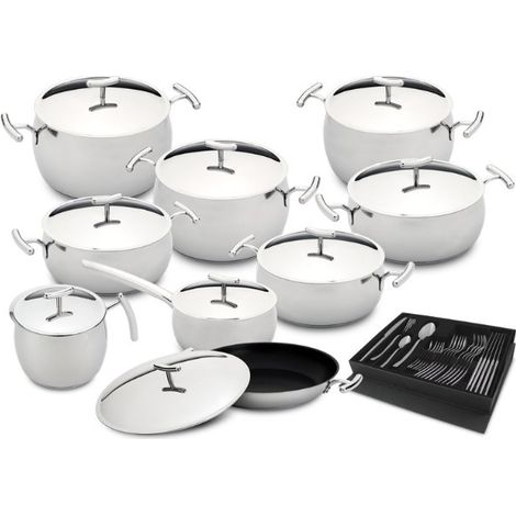 SILAMPOS TREM COZINHA 9 PEÇAS + FAQUEIRO 24 PEÇAS IND