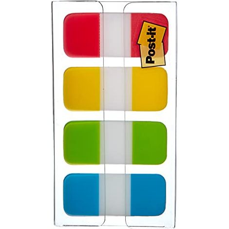 Banderitas separadoras rigidas dispensador 4 colores amarillo azul lima y rojo post-it index 676-alyr-eu (1/5)