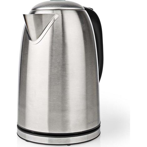 Wasserkocher 17 l edelstahl silber schwarz drehbar um 360 grad verstecktes heizelement strix control boil dry function 5 (1/5)