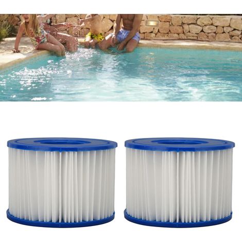 2 Pièces Cartouche Filtre pour Spa, Jacuzzi et Piscines Enfants - Élément de Remplacement