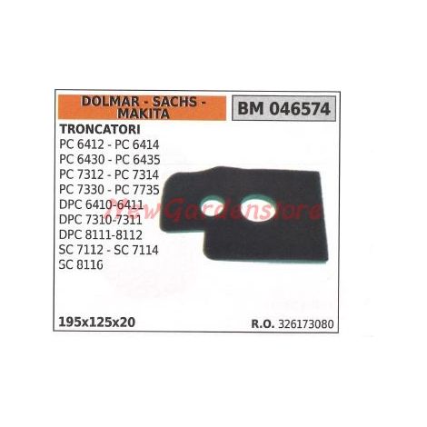 DOLMAR Luftfilter für Gehrungssäge PC 6412 6414 6430 6435 7312 046574