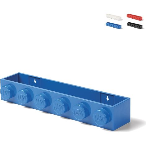 LEGO Wandregal als Bücherregal und Aufbewahrungssystem - Blau (1/4)