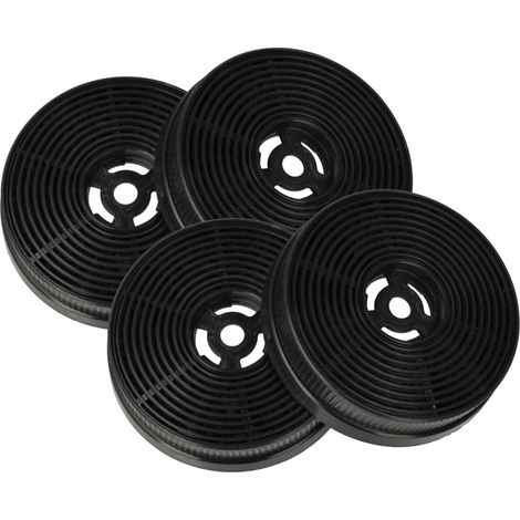 vhbw 4x Filtro a carboni attivi sostituisce Klarstein 10032844 per cappe aspiranti