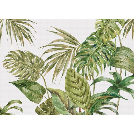 Papier peint intissé feuilles tropicales 375 x 270 cm