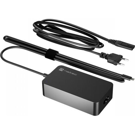 NATEC CARGADOR FUENTE DE ALIMENTACIÓN GRAYLING USB-C 65W (1/5)