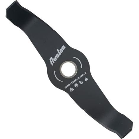 Avalon - Disco a 2 Punte curvato per decespugliatore, Lama per Tagliare rozzo o vegetazione più densa, Acciaio da 3 mm (1/5)