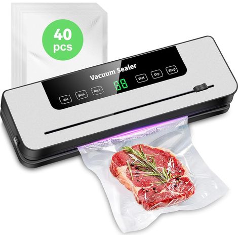Machine Sous Vide Alimentaire 6 En 1,Y 40 Compris Les Sacs Sous Vide et Tuyau Accessoire,Machine emballage sous vide multifonctionnelle pour Cuisson Sous Vide et Conservation des Aliments Frais (1/5)