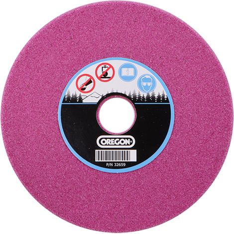 Meule d'affûtage 3.2 – Diamètre 145mm – Grain corindon – 5 pièces – Compatible affûteuses Oregon 620-230, 520-230, 410-230 (1/4)