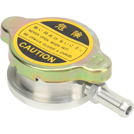 Soudure de Radiateur en Alliage d'aluminium, ID 32mm, sur le Col de Remplissage, adapté à la Modification du Véhicule, livré avec Capuchon de 1,1 Bar.