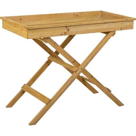 Mesa de madera marrón 95,5x50,5x79,5