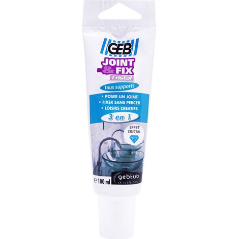 Joint Fix Cristal Geb Colle Mastic Transparente Multi-matériaux - Geb (1/3)