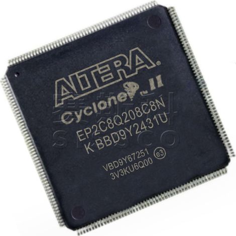 Elektronische Bauteile EP2C8Q208C8N, Chip, integrierter Schaltkreis (IC), 5 bestückte Einheiten