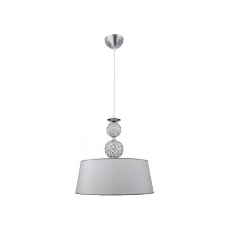Lampada a sospensione media Kegan Crystal 1xe27 Chrome Regx40d FABRILAMP.