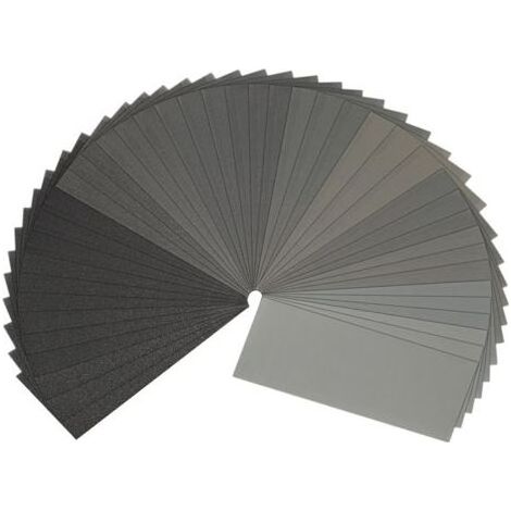 Lot de 3 Papier de Verre, Papier Abrasif 250023093MM Grains Utilisé pour polir le métal le bois les voiture (1/5)