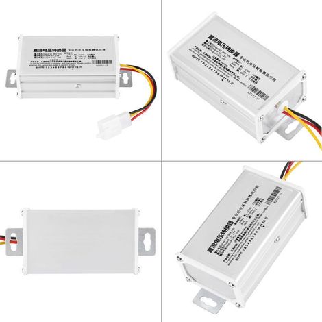 Transformateur adaptateur convertisseur DC 36V-72V vers 12V 10A 120W pour scooter électrique-Crezuo (1/4)