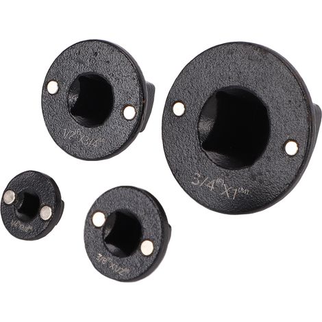 Lot 4 adaptateurs douilles faible hauteur robustes, set cliquet 3/8" 1/2" 1/4" 3/4" 1" magnétique - Espaces restreints auto (1/5)