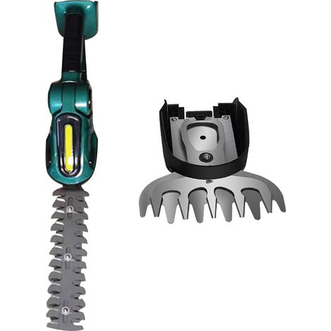 2 en 1 24V Taille-haie électrique sans Fil 20000 TR/Min Rechargeable Portable ménage arbuste désherbage élagage Tondeuse Outils de Jardinage (Color : Green-NO Battery, Size : 1 UK) (1/5)
