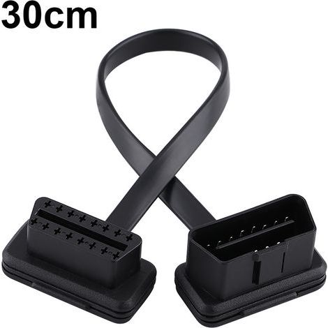 Voiture Auto 16 broches mle à femelle OBD2 cble d'extension adaptateur de Diagnostic longueur 30 cm/12 pouces (1/5)