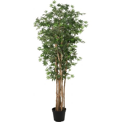 Érable du Japon Artificiel Acer Palmatum Plante Verte Décorative pour Intérieur - Hauteur 180 cm - PANGIVO