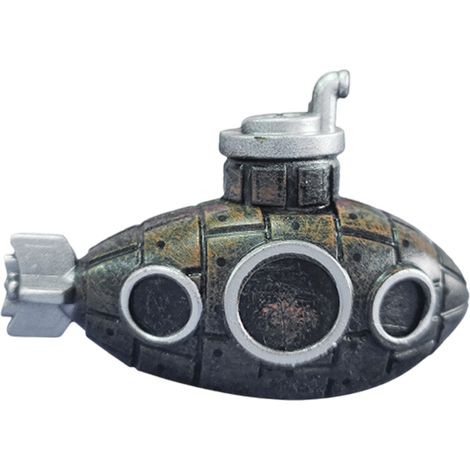 1 maison sous-marine décorative pour aquarium, design bateau coulé, abri pour poissons et crevettes, aménagement paysager aquatique (1/5)