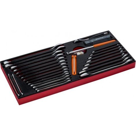 BAHCO - Jeu d'outils métrique, module pr caisses à outils métalliques 1483K/1483KHD-28pc