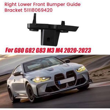 The right front bumper guide bracket 51118069420 fits BMW G80, G82 and G83 from 20-23. (1/5)