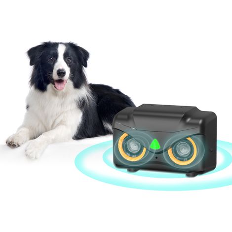 Dispositivo antiladridos ultrasónico para perros, 3 dispositivos antiladridos de frecuencia ajustable, dispositivo antiladridos ultrasónico de 50 pies, dispositivo disuasorio para perros pequeños y gr (1/5)
