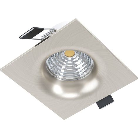 Alta tensione LED incasso luce SALICETO nichel opaco chiaro L: 88mm W: 88mm H: 4,2 centimetri (1/4)