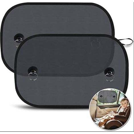 Pare Soleil Voiture Bébé, Pare-Soleil Fenêtre de Voiture pour Enfant, Filet De Protection Solaire pour Voiture, Protection UV/Chaleur, Sac de Rangement fourni, 50 x 30cm (1/5)