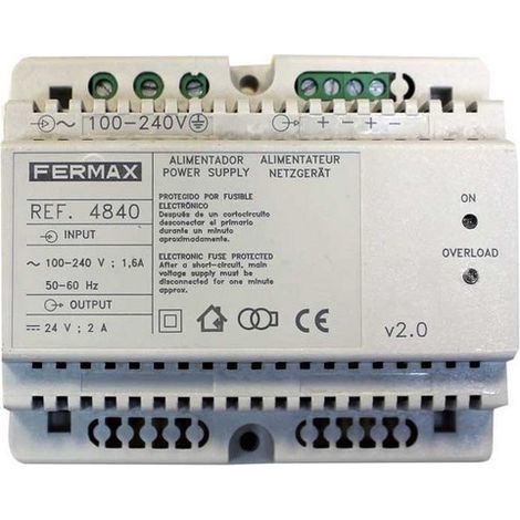 FERMAX 4840 DIN-6 Netzteil 100-240VAC/24VDC-2A