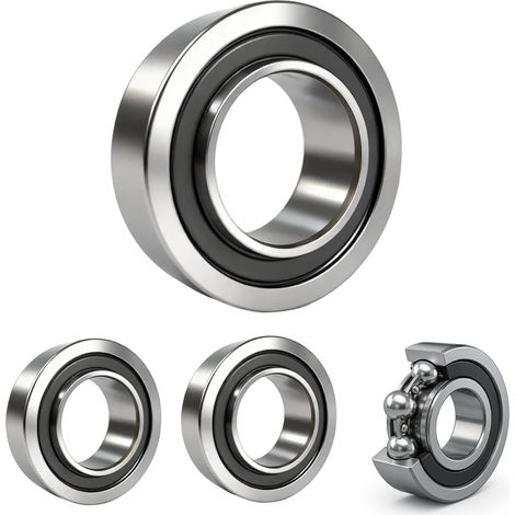 4PCS F6003 Roulement à Billes Flasqué 20x35x11mm, F6003-20-2RS pour Brouettes, Chariots, Remorques, Équipements de Jardin, Machines et Installations Industrielles (1/5)