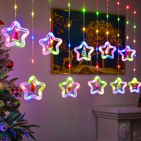 Guirlande rideau fenêtre 3 m USB coloré Noël (1/5)
