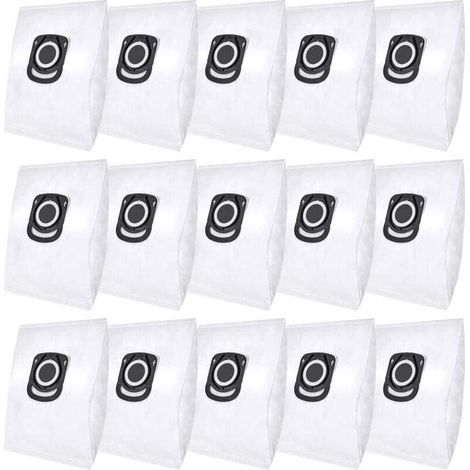 15 sacchetti per aspirapolvere Rowenta Hygiene+ ZR200520 ZR200720 Swirl R39, sacchetti per aspirapolvere Rowenta Compact Power, X-Trem Power e Silence Force (RO64xx RO63xx RO68xx RO39xx) -Crezuo