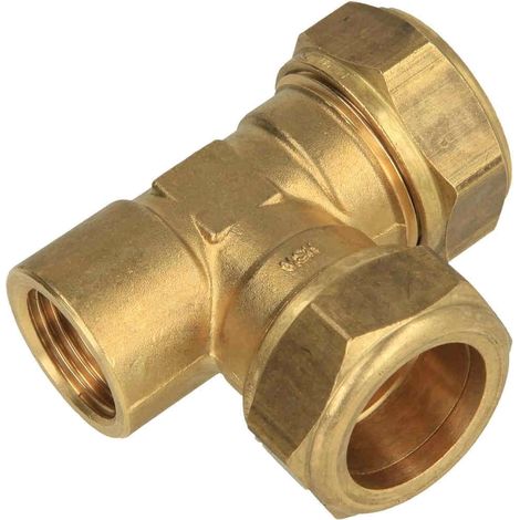Coude laiton à sertir solaire F22mmxF3/4 profil V
