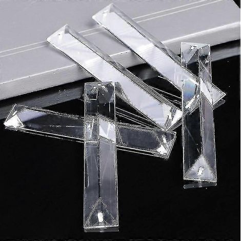 Lustre suspendu rectangulaire en cristal, pendentif prismatique en forme de goutte, 63 mm - 1 trou - 63 mm (1/2)