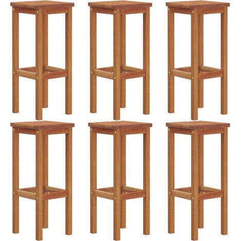 Maison Exclusive - Barhocker 6 Stk. Massivholz Akazie