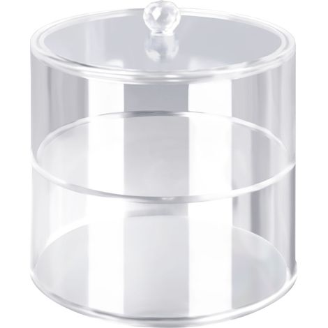 2-stöckiger Gürtelorganizer aus transparentem Acryl, 14 cm Durchmesser, für Vitrine (1/5)