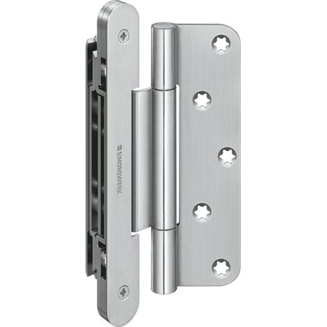 SIMONSWERK Objektband VN2927/160 Compact Planum, Stahl verchromt matt