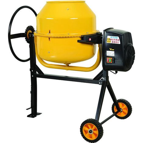 Altrad – Bétonnière 180L 800W – Moteur 220-230V IP45D – Engrenages en fonte pour durabilité – Ouverture 39 cm pour chargement rapide