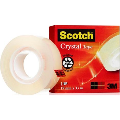 Nastro adesivo trasparente Scotch Crystal Clear 19 mm/33 m 3M-70005241693