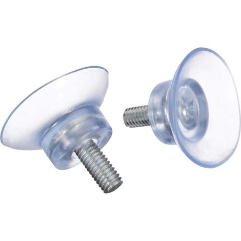 Ventouse - 30 mm - PVC Transparent - Forme Tête De Champignon - Pour Décoration Intérieure Et Organisation Ménagère - Lot De 12 (1/5)