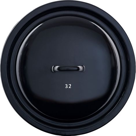 Riess Classic Coperchio gigante 32 cm smalto nero (1/5)